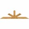 Ekena Millwork Saratoga Rough Sawn Timber Gable Bracket, Western Red Cedar, 96"W x 28"H x 6"D x 6"F, 7/12 Pitch GBW096X28X0606SAR00RWR - alternate 1